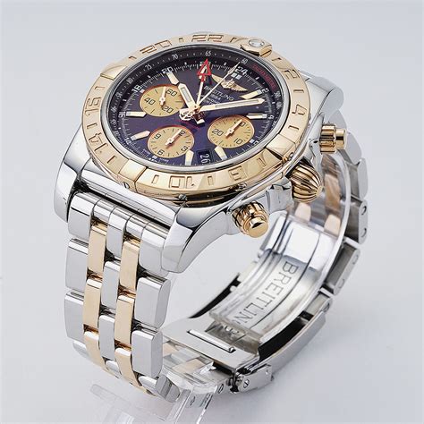 breitling two tone pilot bracelet|Chronomat Watch Collection .